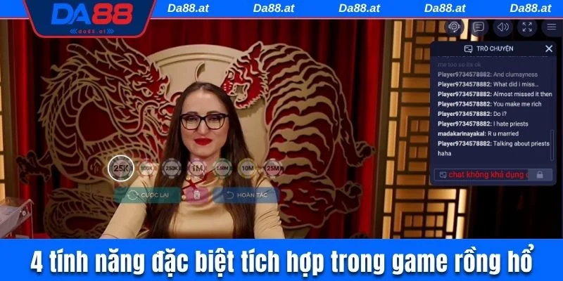 4 tính năng đặc biệt tích hợp trong game rồng hổ